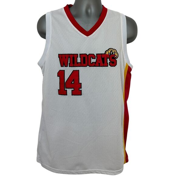 High School Musical Jersey Troy Bolton Wildcats 14 Basketball Men's Size 42 - Picture 11 of 11